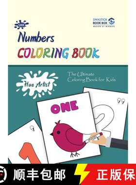 【3-4周达】Hue Artist - Numbers Colouring Book 1-to-10 [9789389288285]