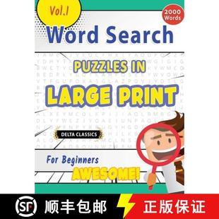 Delta Vol.1 9798896709428 Print Beginners 4周達(dá) for Classics Search Word Large Awesome Puzzles