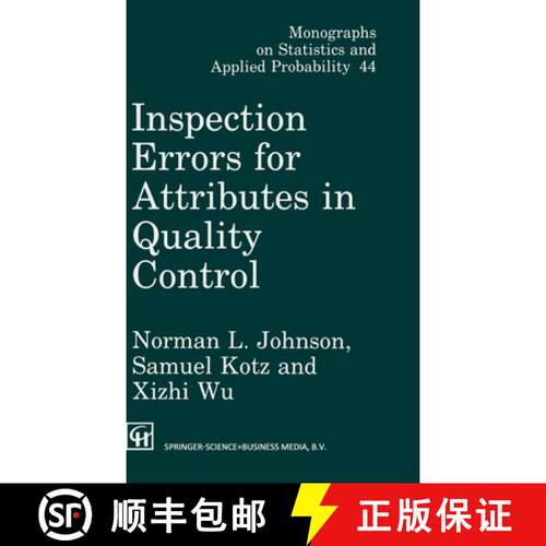 【3-4周达】精装 Inspection Errors for Attributes in Quality Control [9780412387708]
