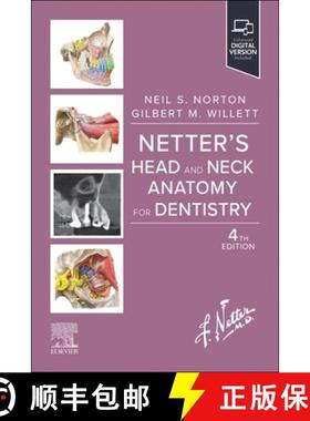 【3-4周达】Netter's Head and Neck Anatomy for Dentistry [9780323791441]