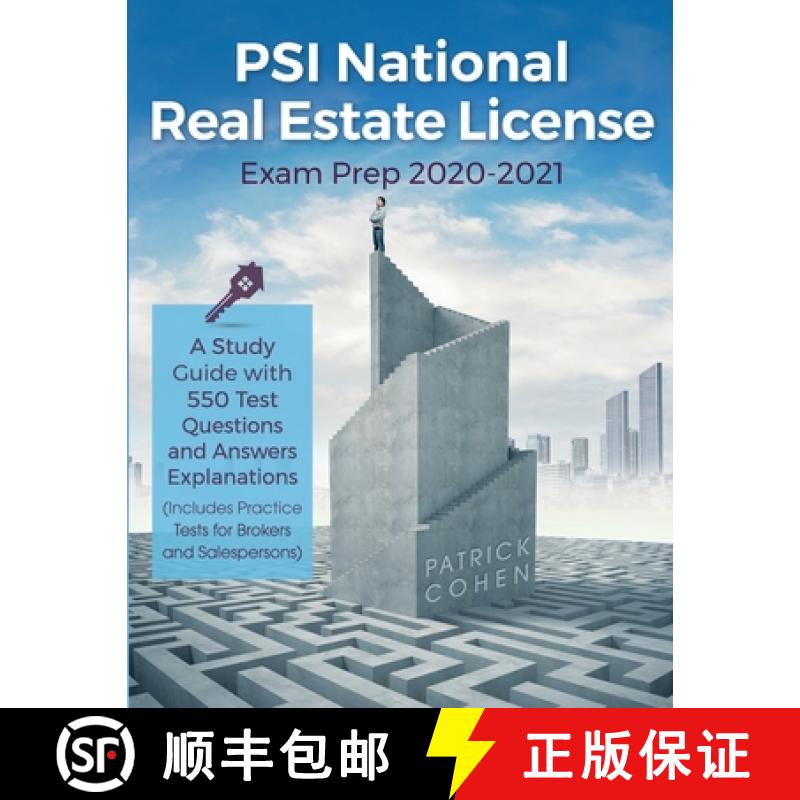 【3-4周达】PSI National Real Estate License Exam Prep 2020-2021: A Study Guide with 550 Test Question... [9781951652562]