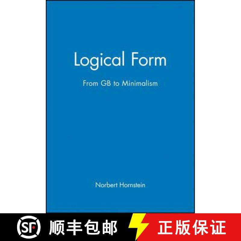 【3-4周达】Logical Form: From Gb To Minimalism [Wiley语言和语言学] [9780631189428]