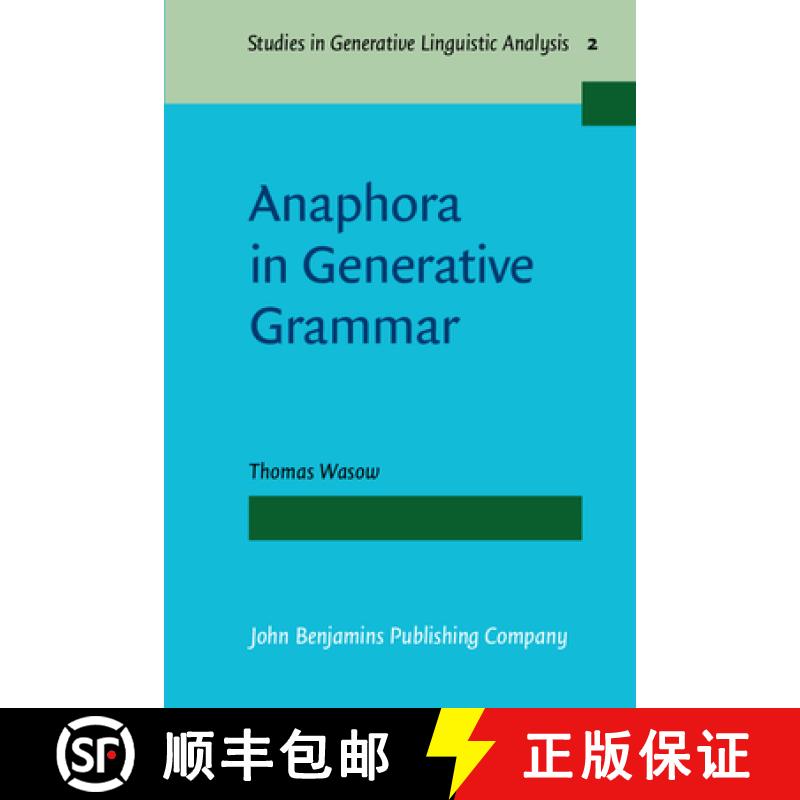 【2-3周达】Anaphora in Generative Grammar. [9789064391620]