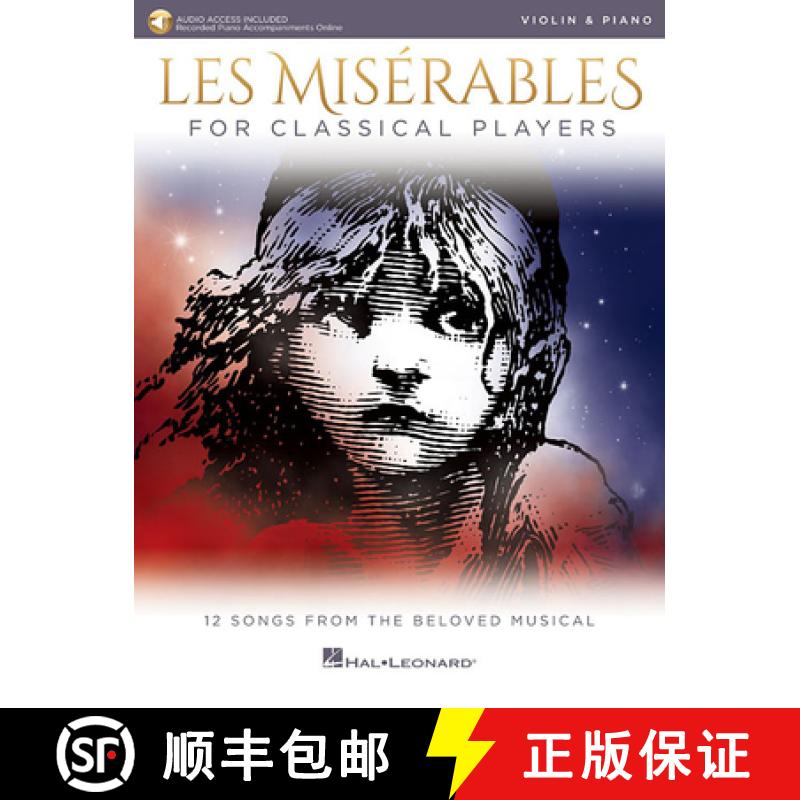 【3-4周达】Les Miserables for Classical Players: Violin and Piano with Online Accompaniments [9781540037541]