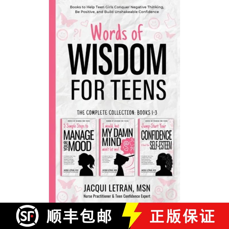 【2-3周达】Words of Wisdom for Teens (The Complete Collection, Books 1-3): Books to Help Teen Girls C... [9781952719103]