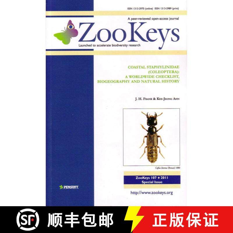 预订 ZooKeys 107: Coastal Staphylinidae (Coleoptera): A Worldwide Checklist, Biogeography and Natural... [9789546425959]