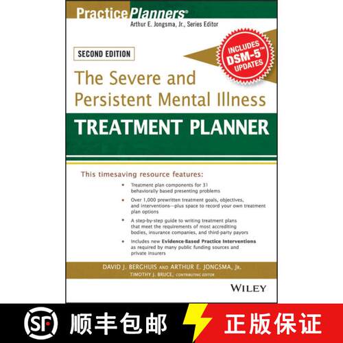 【3-4周达】The Severe And Persistent Mental Illness Treatment Planner, With Dsm-5 Updates, Second Edi... [9781119063056]