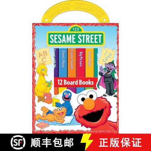 【3-4周达】精装 Sesame Street My First Library Set [9781412705158]