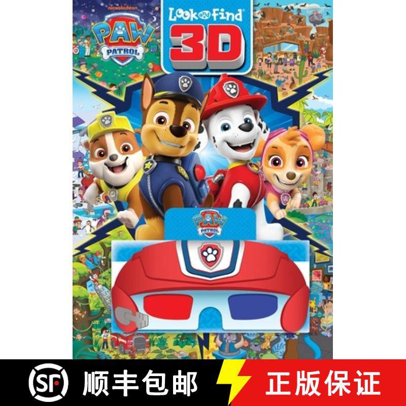【3-4周达】Nickelodeon Paw Patrol: Look and Find 3D [9781503773417]