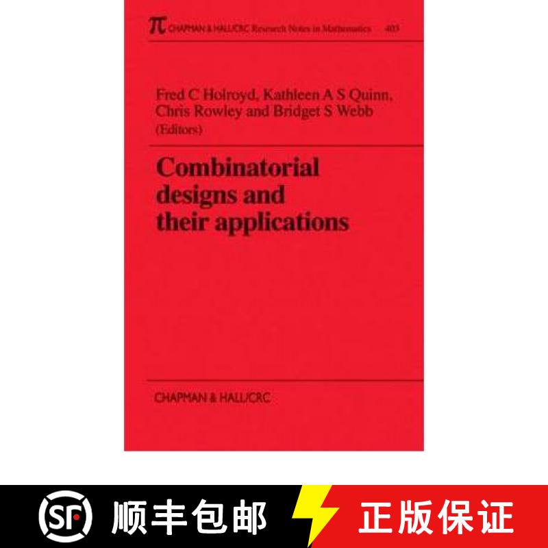 【4周达】Combinatorial Designs and Their Applications [9780849306594]