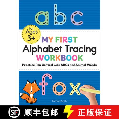 【3-4周达】My First Alphabet Tracing Workbook: Practice Pen Control with ABCs and Animal Words [9781646118724]