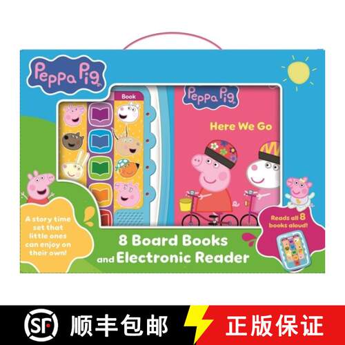 【3-4周达】精装 Peppa Pig: Me Reader Jr Electronic Look and Find Reader and 8-Book Library Sound Book... [9781503735002]