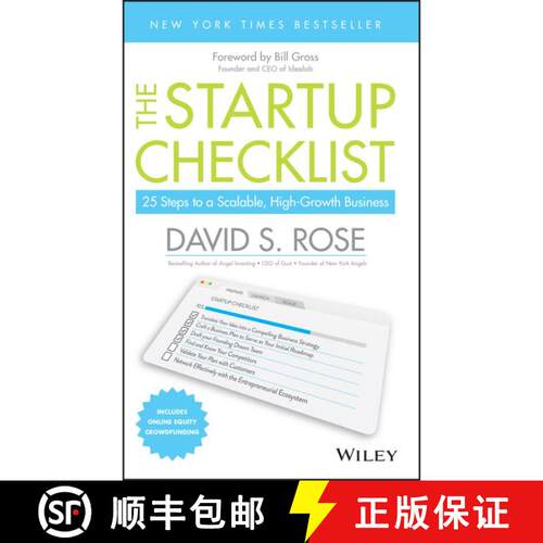 【3-4周达】精装 The Startup Checklist: 25 Steps To A Scalable, High-Growth Business [Wiley经管] [9781119163794]