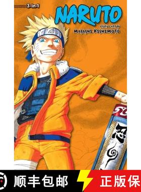 【3-4周达】Naruto (3-In-1 Edition), Vol. 4, 4: Includes Vols. 10, 11 & 12 [9781421554884]