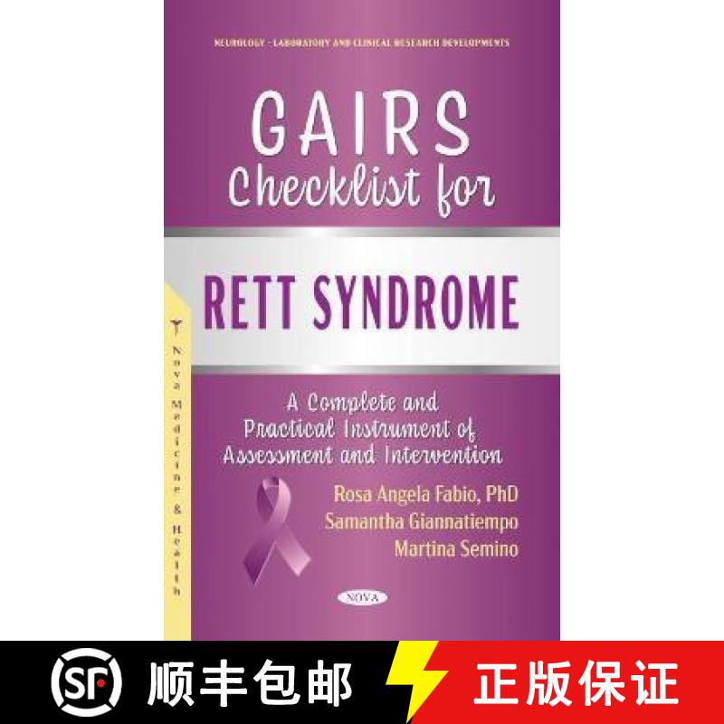 【3-4周达】GAIRs Check-List For Rett Syndrome: A Complete and Practical Instrument of Assessment and ... [9781685073190]