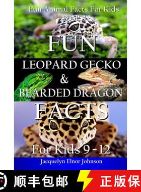 预订 Fun Leopard Gecko and Bearded Dragon Facts for Kids 9-12 [9781990291364]