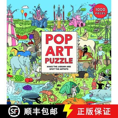 【3-4周达】Pop Art Puzzle 1000 Piece Puzzle: Make the Jigsaw and Spot the Artists [9781786277534]