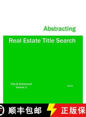 预订 Real Estate Title Search Abstracting [9781933039640]