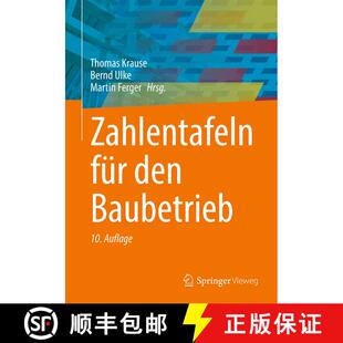 【3-4周达】精装 Zahlentafeln fuer den Baubetrieb (10., überarb. u. akt. Auflage 2024) [9783658413293]