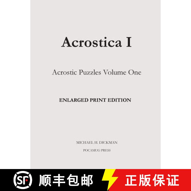 【3-4周达】Acrostica I Enlarged Print Edition [9780998479088]