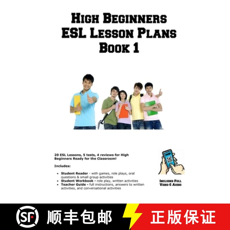 【3-4周达】High Beginners  ESL Lesson Plans Book 1 [9781772454154]