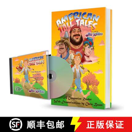 【3-4周达】American Tall Tales Audiobook and Companion Reader Bundle [With CD (Audio)] [9781945841866]