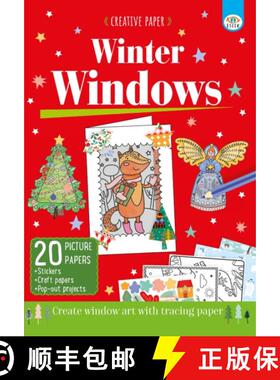 【3-4周达】Creative Paper: Winter Windows: Creative window art with tracing paper [9781915995261]