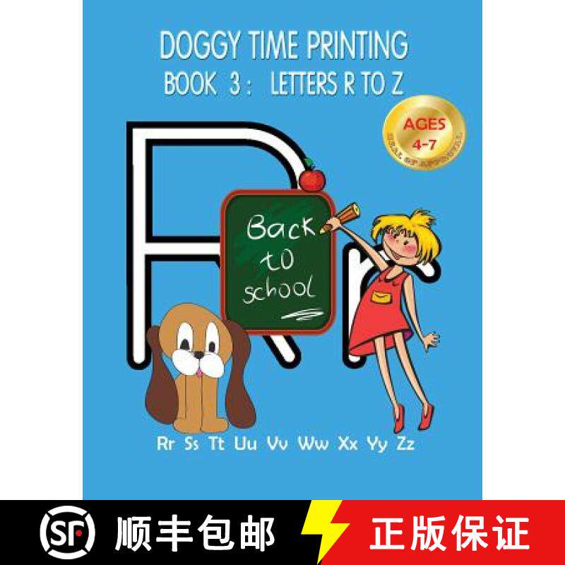 预订 Doggy Time Printing Book 3: Letters Rr to Zz [9780994990693]