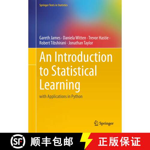 现货 统计学习导论：在Python中的应用 An Introduction to Statistical Learning: With Applications in Python [9783031387463]