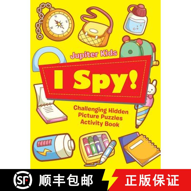【3-4周达】I Spy! Challenging Hidden Picture Puzzles Activity Book [9781683057222]