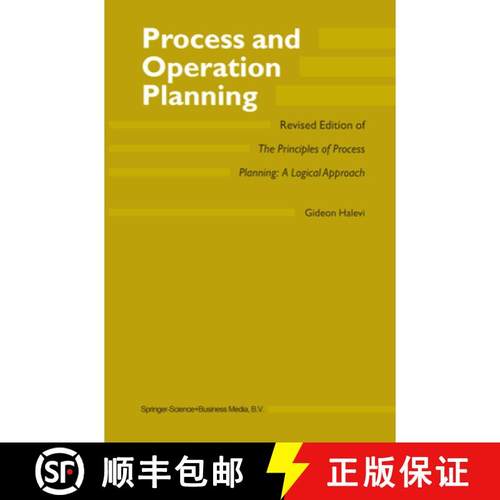 【3-4周达】Process and Operation Planning: Revised Edition of the Principles of Process Planning: A L... [9789048164370]