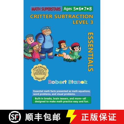 【3-4周达】Math Superstars Subtraction Level 3: Essential Math Facts for Ages 5 - 8 [9781627166324]