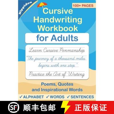 【3-4周达】Cursive handwriting workbook for Adults: Learn to write in Cursive, Improve your writing s... [9798648919785]