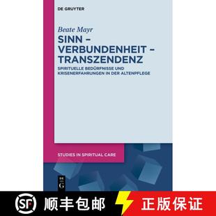 Krisenerfahrungen Sinn Bedürfnisse 预订 9783111405537 Transzendenz Alten... Verbundenheit Spirituelle Der Und