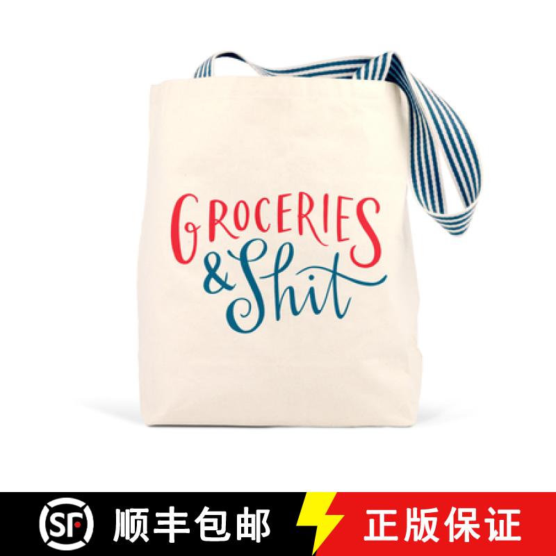 【2-3周达】Emily McDowell & Friends Groceries & Shit Tote Bag [9781642444568]