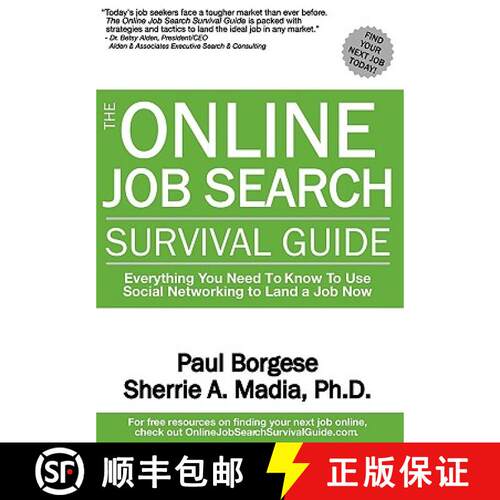 【3-4周达】精装 The Online Job Search Survival Guide [9780982618530]