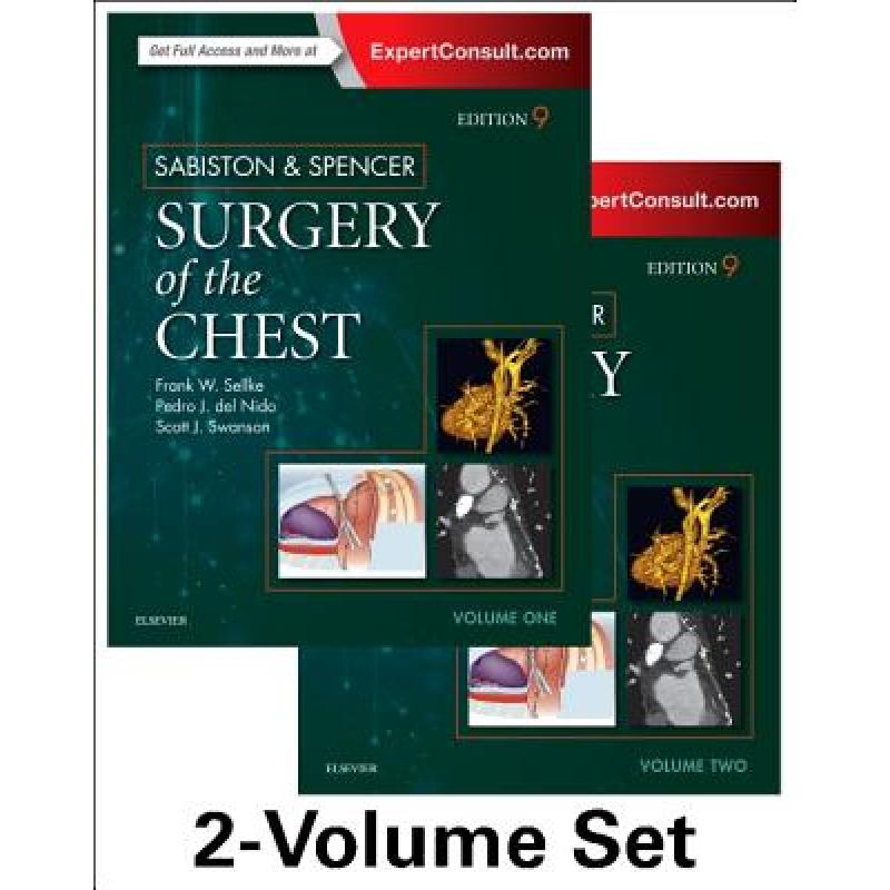 【4周达】Sabiston and Spencer Surgery of the Chest : 2-Volume Set [9780323241267] 书籍/杂志/报纸 原版其它 原图主图