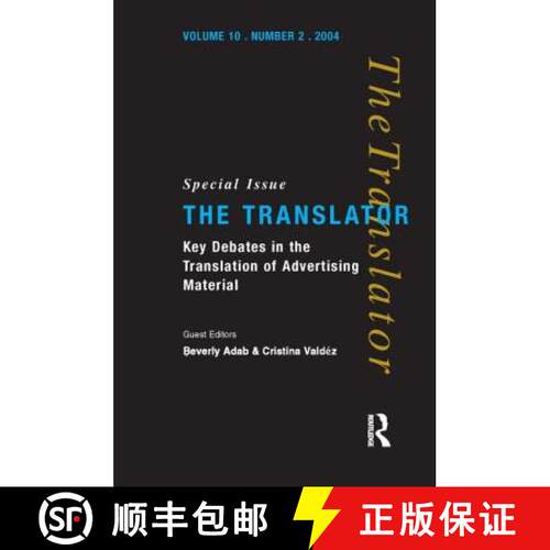 【3-4周达】Key Debates in the Translation of Advertising Material: Special Issue of the Translator (V... [9781900650809]