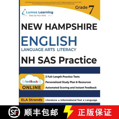 【3-4周达】New Hampshire Statewide Assessment System Test Prep: Grade 7 English Language Arts Literac... [9798897130429]