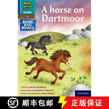 【3-4周达】Read Write Inc. Phonics: A horse on Dartmoor (Blue Set 6 Book Bag Book 2) [9780198420613]