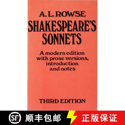 【3-4周达】Shakespeare's Sonnets : A Modern Edition, with Prose Versions, Introduction and Notes (Thi... [9780333363874]