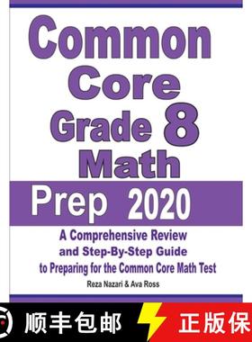 【3-4周达】Common Core Grade 8 Math Prep 2020: A Comprehensive Review and Step-By-Step Guide to Prepa... [9781646121755]