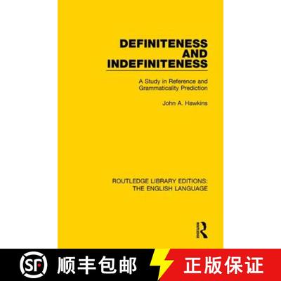 【3-4周达】Definiteness and Indefiniteness: A Study in Reference and Grammaticality Prediction [9781138919303]