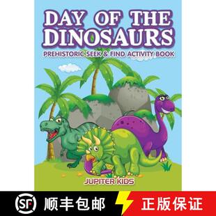 【3-4周达】Day of the Dinosaurs Prehistoric Seek & Find Activity Book [9781683261186]