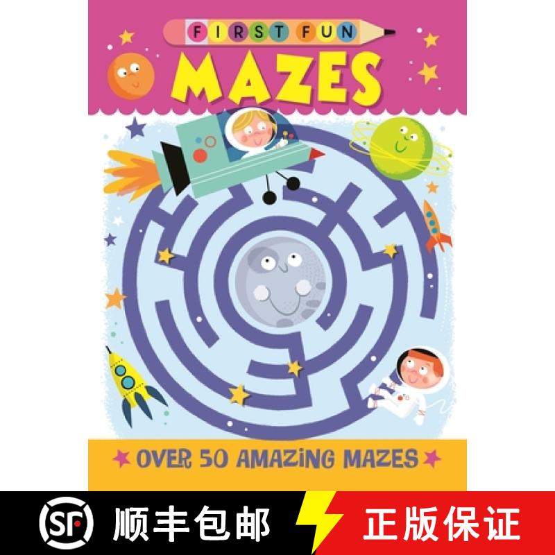 【2-3周达】First Fun: Mazes: Over 50 Amazing Mazes [9781641241540]