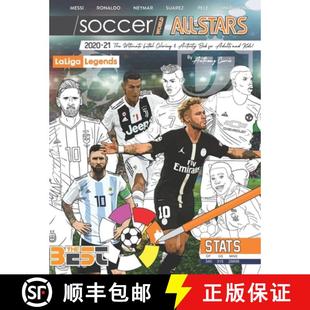 【3-4周达】Soccer World All Stars 2020-21: La Liga Legends edition: The Ultimate Futbol Coloring, Act... [9780998030791]