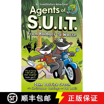 【3-4周达】Agents of S.U.I.T.: From Badger to Worse: A Full Colour, Laugh-Out-Loud Comic Book Adventure! [9781035015481]