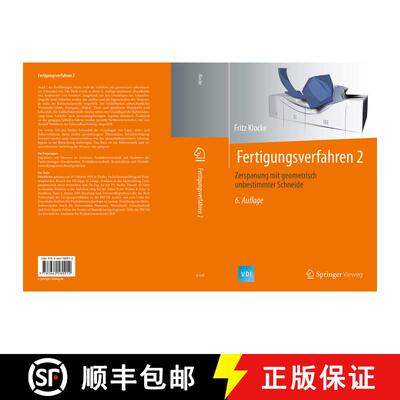 【3-4周达】Fertigungsverfahren 2: Zerspanung mit geometrisch unbestimmter Schneide (6. Aufl. 2018) (6... [9783662580912]
