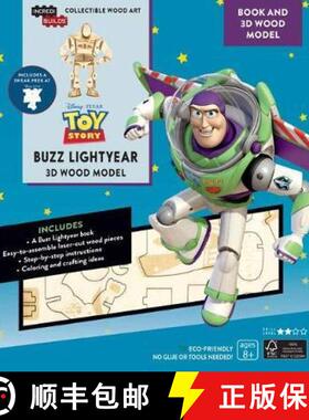 【3-4周达】IncrediBuilds: Toy Story: Buzz Lightyear Book and 3D Wood Model [9781682982334]