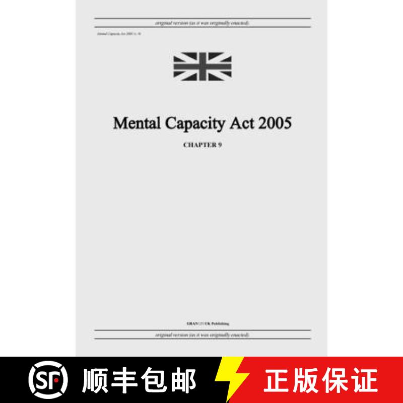 【2-3周达】Mental Capacity Act 2005 (c. 9) [9798885590266]